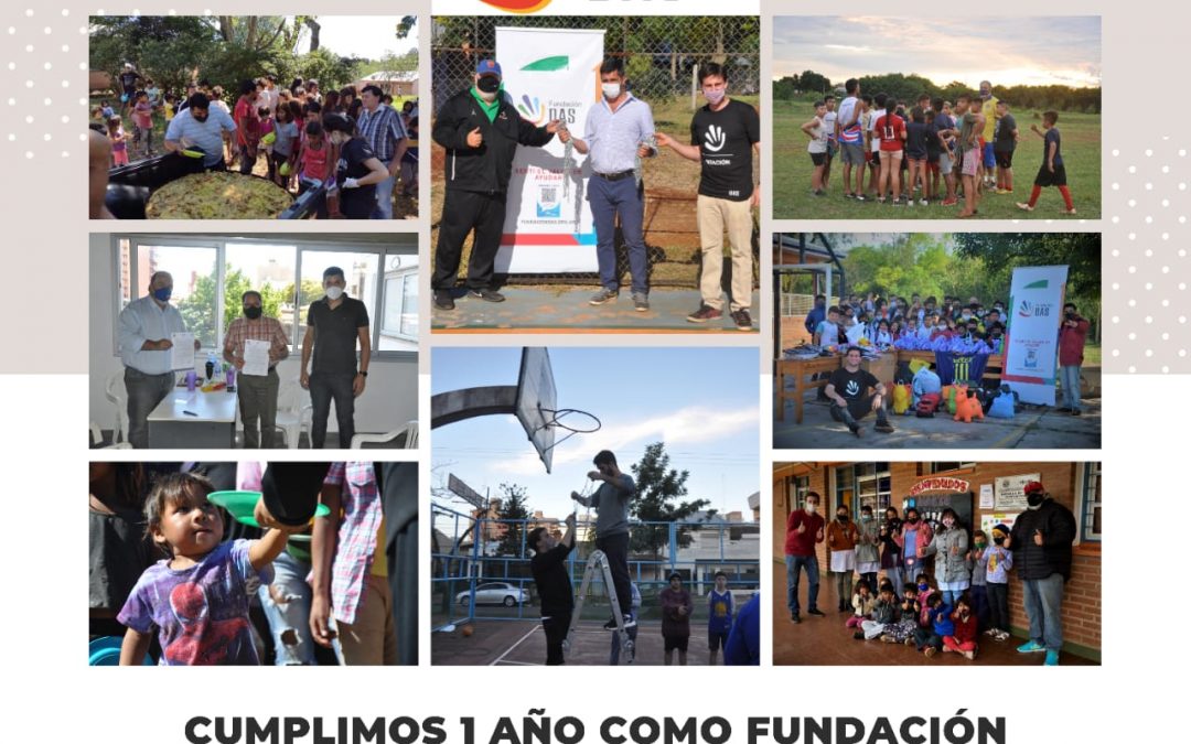 ¡HOY LA FUNDACIÓN DAS CUMPLE UN AÑO DESDE SU CONSTITUCIÓN!
